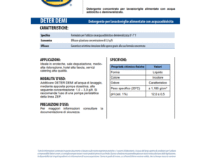 Zep - Deter Demi Detergente Lavastoviglie per Acqua Addolcita - 12Kg