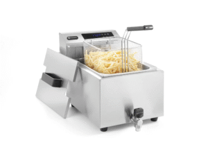 Hendi - Friggitrice Profi Line Digitale 8 Lt con Rubinetto 230V/3500W