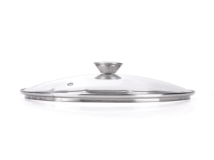 Moneta - Coperchio in Vetro con Bordo in Acciaio Inox