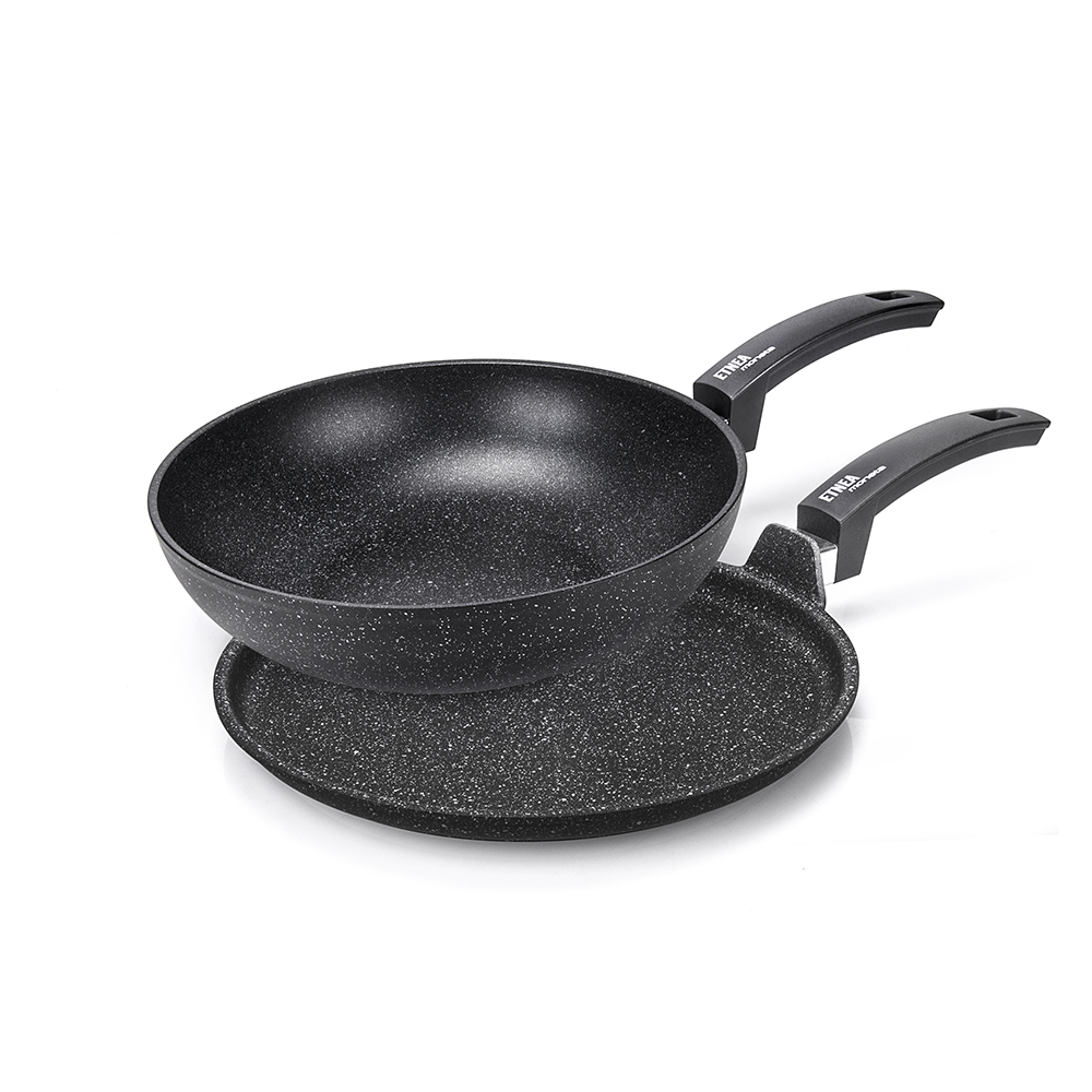 Moneta - Set Padella Crepes + Wok Etnea 28 cm Moneta - Set Padella Crepes + Wok Etnea 28 cm