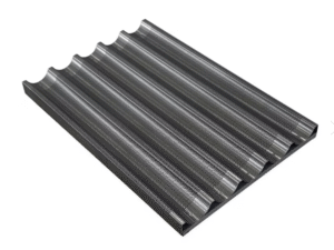 MCE - Teglia Ondulata Forata con Traversino in Alluminio 60x40 cm