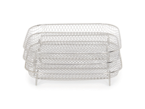 Patisse - Cestello Quadrattato 20x20cm per Friggitrice ad Aria - Set 3 pz