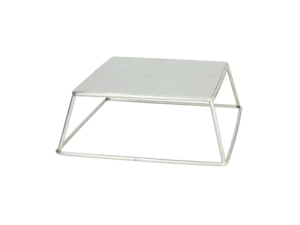 Tognana - Alzata Quadrata Tex Mex in Acciaio Inox 18x18xh9 cm