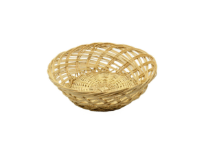 Vacchetti - Cestino Tondo in Vimini Naturale Ø23xh7 cm