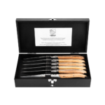 Laguiole - Coltello Bistecca Luxury Oak Stonewash Lama 10,5 cm - Set 6 pz