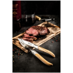 Laguiole - Coltello Bistecca Luxury Olive Wood Lama 10,5 cm - Set 6 pz