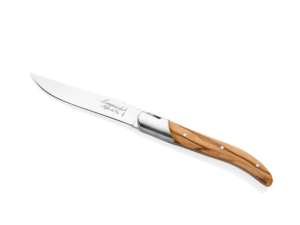 Laguiole - Coltello Bistecca Luxury Olive Wood Lama 10,5 cm - Set 6 pz