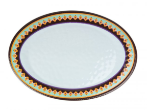 Vesta - Vassoio Ovale Decor Rainbow in Melamina 50,4x35,6 cm