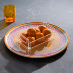 Vesta - Vassoio Tondo Decor Ethnic in Melamina Ø38 cm