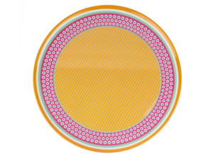 Vesta - Vassoio Tondo Decor Ethnic in Melamina Ø38 cm