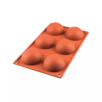 SilikoMart Professional - Stampo in Silicone 6 Half-Sphere Ø7 cm