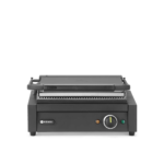 Hendi - Piastra/Grill per Panini Rigata Nera - 2200W