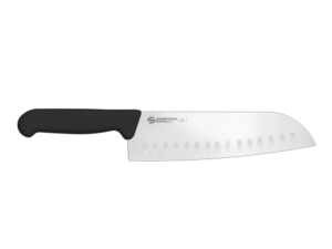 Sanelli Ambrogio - Coltello Santoku Alveolato 20 cm Supra - Manico Nero