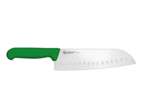 Sanelli Ambrogio - Coltello Santoku Alveolato 20 cm Supra - Manico Verde