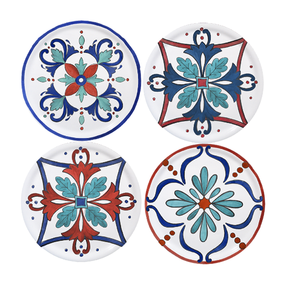 Saturnia – Piatto Pizza Margot 33 cm Decori Assortiti – Set 4 pz Saturnia – Piatto Pizza Margot 33 cm Decori Assortiti – Set 4 pz