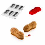 Silikomart Professional - Stampo in Silicone Arachide 100 - 6 Cavità