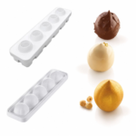 Silikomart Professional - Stampo in Silicone Nocciola 125 - 5 Cavità