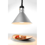 Hendi - Lampada Riscaldante Conica Regolabile Argento - 230V/250W
