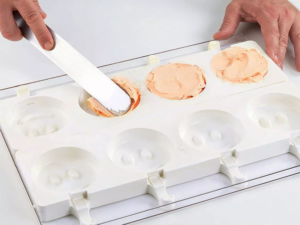 Silikomart Professional - 2 Stampi in Silicone da 4 Mr Funni - Gel07
