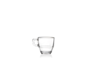 RCR - Tazzina Impilabile Espresso in Vetro 8 cl - Set 6 pz