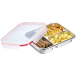 Westmark - Lunchbox/Contenitore Salvafreschezza Rettangolare 3 Scomparti 24,8x19,3 cm - 960 ml