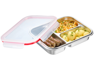 Westmark - Lunchbox/Contenitore Salvafreschezza Rettangolare 3 Scomparti 24,8x19,3 cm - 960 ml