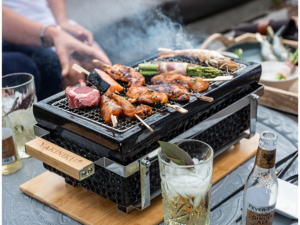 Yakiniku - Griglia da Tavolo Shichirin Rettangolare 50x22 cm - 2-6 Persone