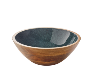 Zassenhaus - Fruttiera/Insalatiera Tonda Mineral Coal in Legno di Mango Ø30 cm