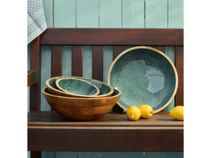 Zassenhaus - Fruttiera Tonda Mineral Coal in Legno di Mango Ø35 cm