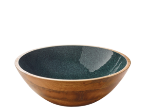 Zassenhaus - Fruttiera/Insalatiera Tonda Mineral Coal in Legno di Mango Ø35 cm