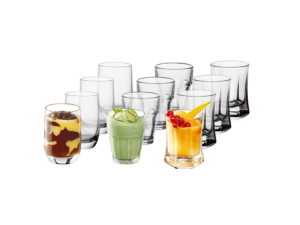 Bormioli Rocco - Bicchieri Amuse Bouche Decori Assortiti - Set 12 pz