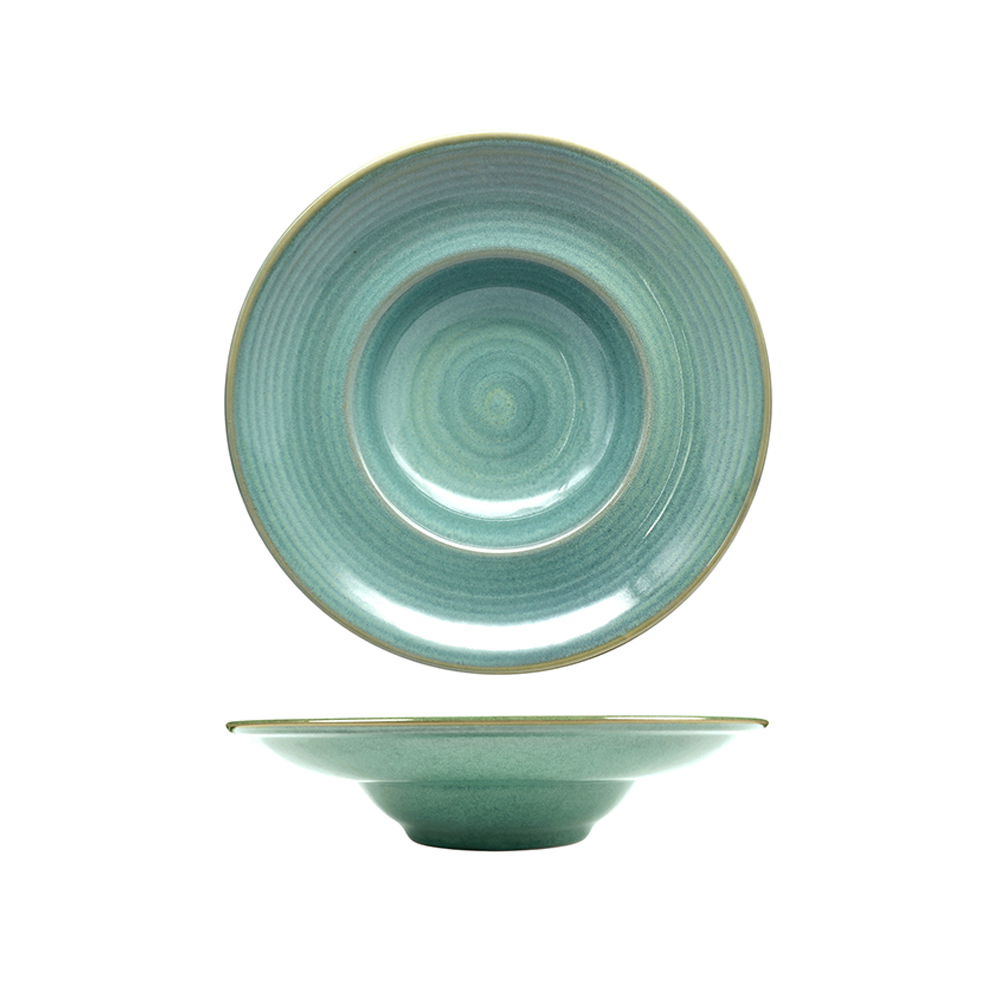Lioness - Pasta Bowl Nuages Emerald 28 cm - Set 6 pz Lioness - Pasta Bowl Nuages Emerald 28 cm - Set 6 pz